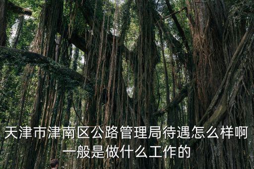 天津市津南區(qū)公路管理局待遇怎么樣啊一般是做什么工作的