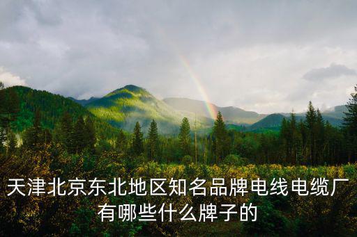 天津北京東北地區知名品牌電線電纜廠有哪些什么牌子的