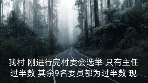 我村 剛進行完村委會選舉 只有主任過半數(shù) 其余9名委員都為過半數(shù) 現(xiàn)