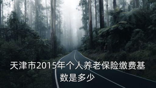 天津市2015年個人養老保險繳費基數是多少