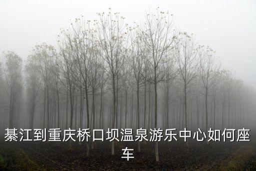 綦江到重慶橋口壩溫泉游樂中心如何座車