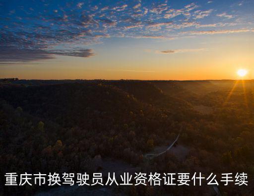 重慶市資格證到期換證需要什么，重慶市換駕駛員從業資格證要什么手續