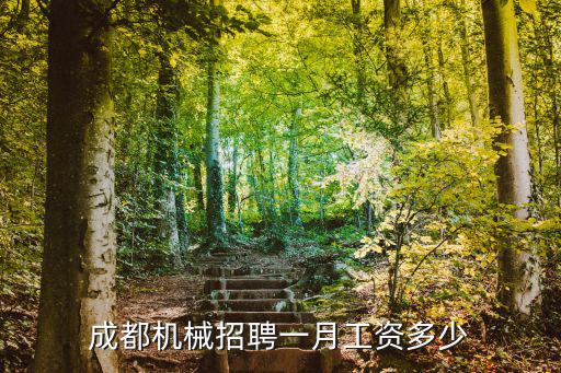 成都市機械高級技工學校招聘，成都機械招聘一月工資多少