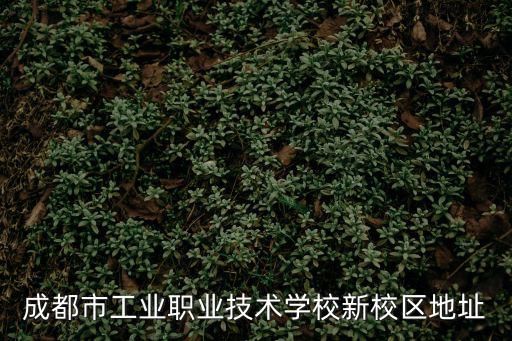 成都市工業職業技術學校新校區地址
