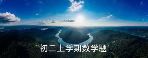 初二上學期數學題