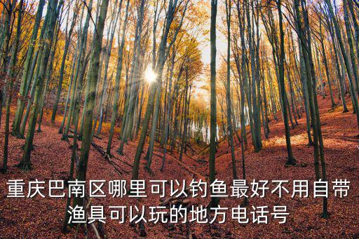 重慶巴南區哪里可以釣魚最好不用自帶漁具可以玩的地方電話號