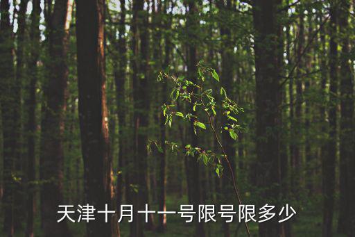 天津市10月停止，十月二號天津限號嗎
