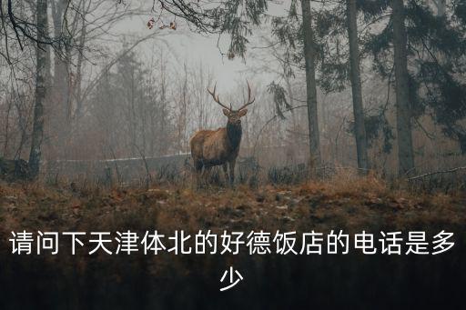 請問下天津體北的好德飯店的電話是多少