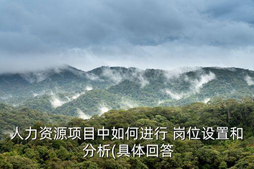 崗位分析報告,分析報告將在哪些方面展開?