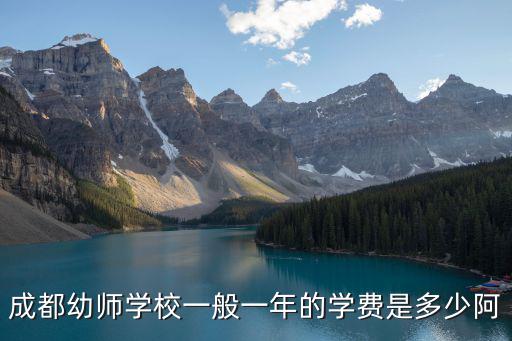 成都幼師學校一般一年的學費是多少阿