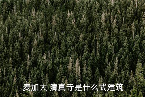  麥加大 清真寺是什么式建筑