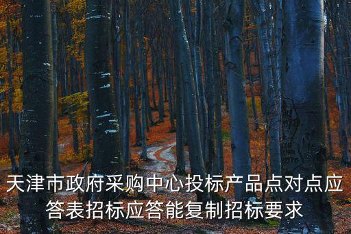天津市政府采購中心投標(biāo)產(chǎn)品點(diǎn)對點(diǎn)應(yīng)答表招標(biāo)應(yīng)答能復(fù)制招標(biāo)要求