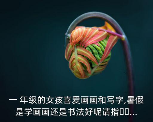 一年級兒童畫,1年級孩子繪筆能力差適合學(xué)素描和色彩