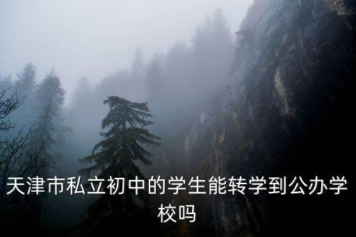 天津市私立初中的學(xué)生能轉(zhuǎn)學(xué)到公辦學(xué)校嗎