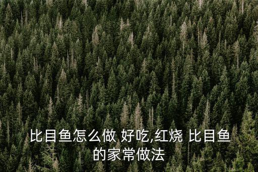 比目魚怎么做好吃,比目魚的做法!