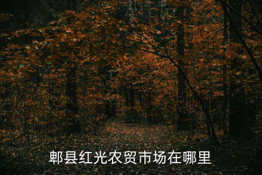 郫縣紅光農貿市場在哪里