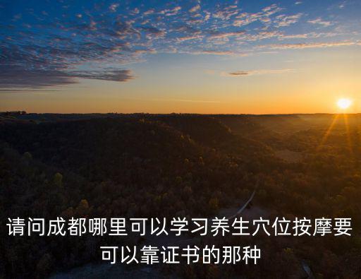 成都市推拿按摩培訓，成都哪里有小兒推拿培訓機構啊比較正規的那種