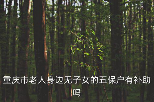 重慶市老人身邊無子女的五保戶有補助嗎
