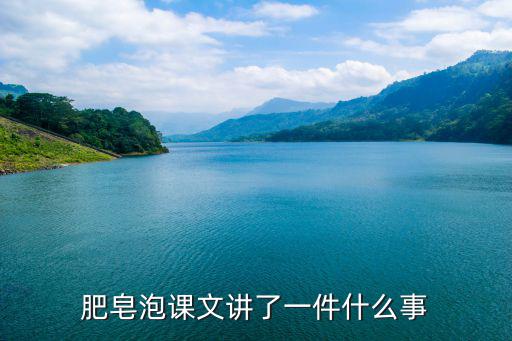 肥皂泡課文講了一件什么事