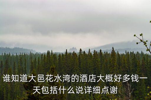 誰知道大邑花水灣的酒店大概好多錢一天包括什么說詳細(xì)點(diǎn)謝