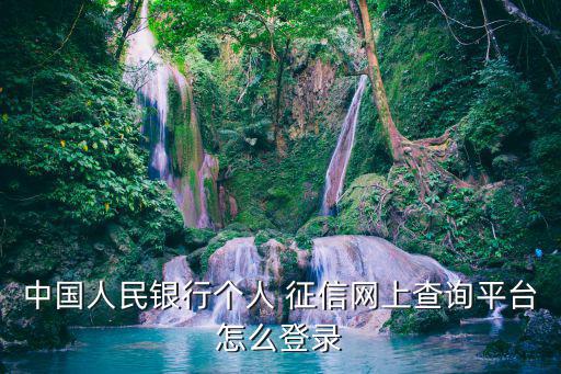 中國人民征信網,中國人民銀行個人征信網上查詢平臺登錄: