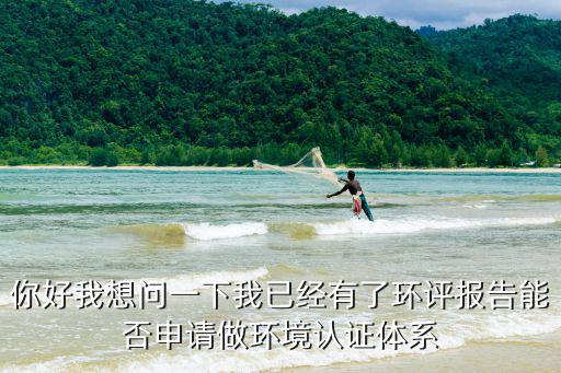 你好我想問一下我已經有了環評報告能否申請做環境認證體系