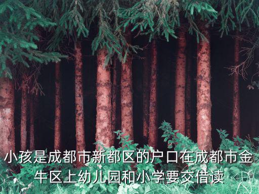 小孩是成都市新都區(qū)的戶口在成都市金牛區(qū)上幼兒園和小學(xué)要交借讀