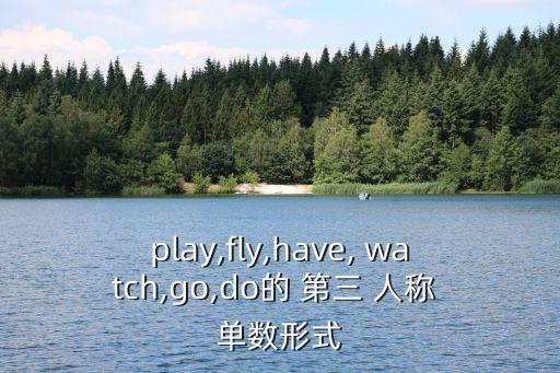 play,fly,have, watch,go,do的 第三 人稱 單數形式