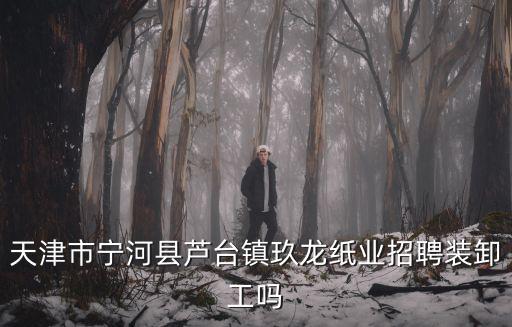 天津市九龍紙業招聘信息，天津市寧河縣蘆臺鎮玖龍紙業招聘裝卸工嗎