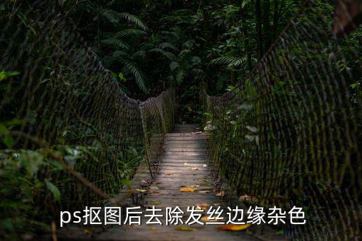  ps摳圖后去除發絲邊緣雜色