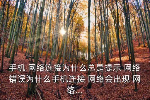 手機(jī) 網(wǎng)絡(luò)連接為什么總是提示 網(wǎng)絡(luò)錯(cuò)誤為什么手機(jī)連接 網(wǎng)絡(luò)會(huì)出現(xiàn) 網(wǎng)絡(luò)...