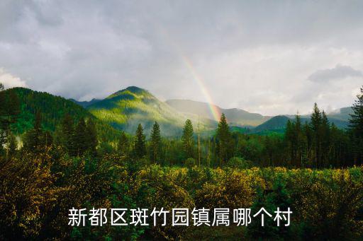 新都區斑竹園鎮屬哪個村