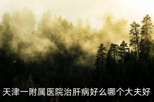 天津一附屬醫院治肝病好么哪個大夫好