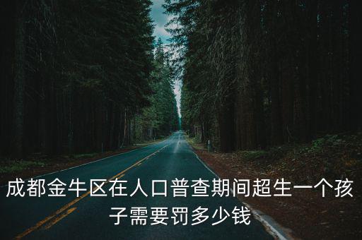 成都金牛區在人口普查期間超生一個孩子需要罰多少錢