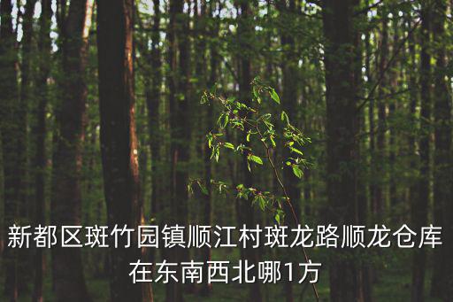 新都區斑竹園鎮順江村斑龍路順龍倉庫在東南西北哪1方