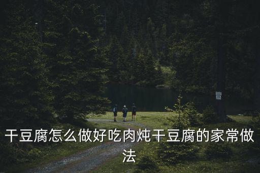 干豆腐怎么做好吃肉燉干豆腐的家常做法