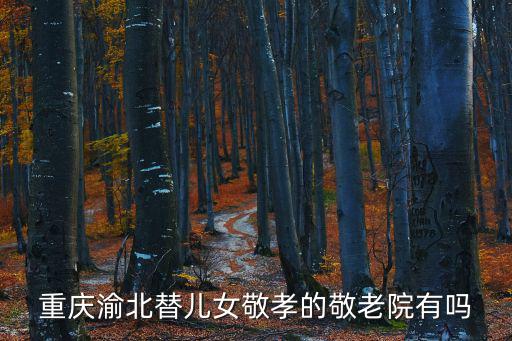 重慶渝北替兒女敬孝的敬老院有嗎