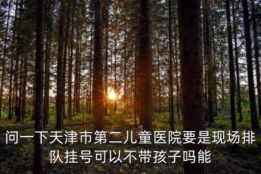 問一下天津市第二兒童醫(yī)院要是現(xiàn)場排隊掛號可以不帶孩子嗎能