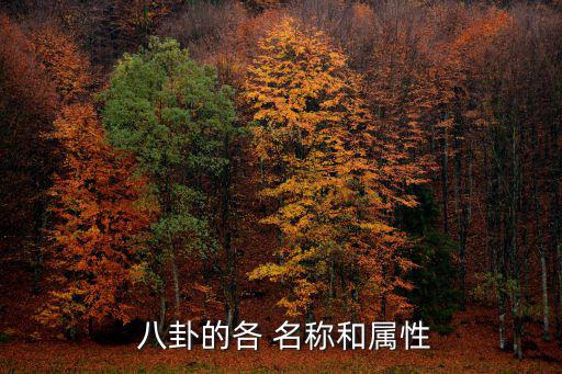  八卦的各 名稱和屬性