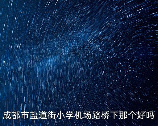 成都市鹽道街小學(xué)機(jī)場(chǎng)路橋下那個(gè)好嗎