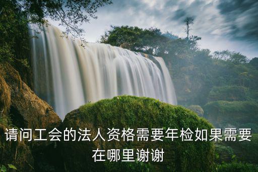 請問工會的法人資格需要年檢如果需要在哪里謝謝