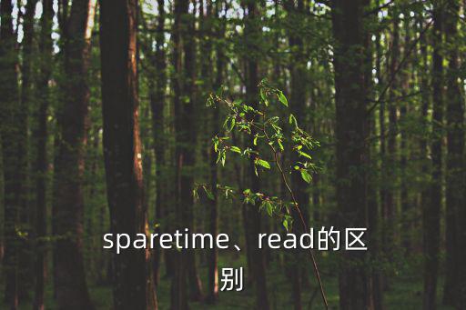  sparetime、read的區別