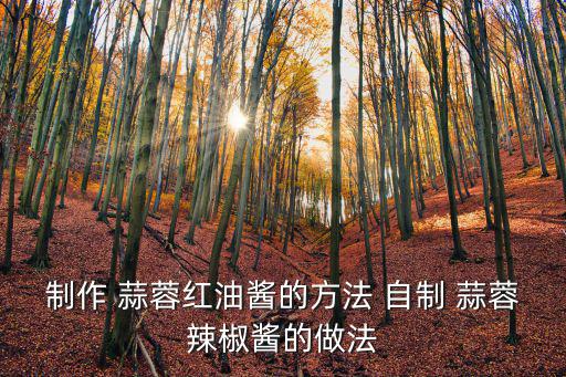 自制蒜蓉的做法,紅辣椒和黃豆醬各300克