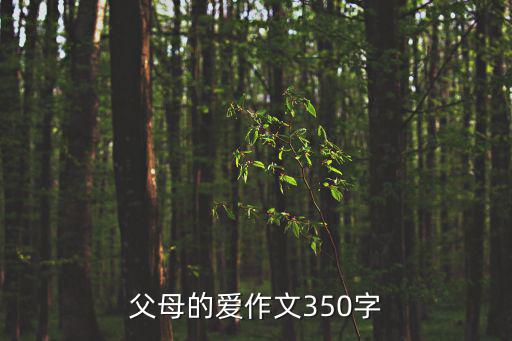 父母的愛作文350字