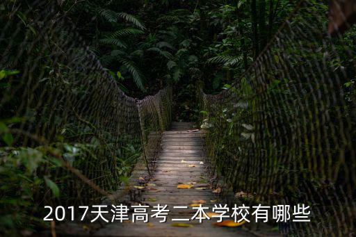 2017年 天津市 本科二批，2017天津高考二本學校有哪些