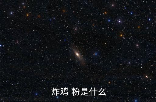  炸雞 粉是什么