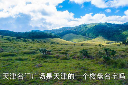 天津名門廣場是天津的一個樓盤名字嗎