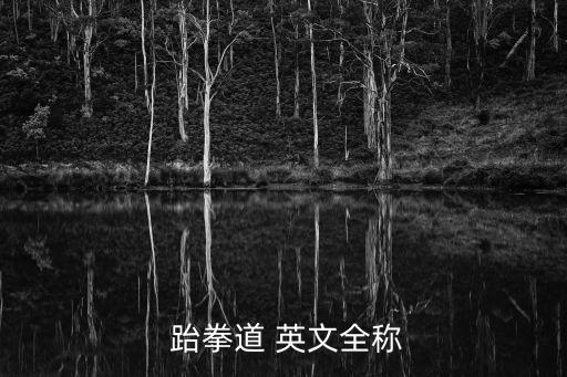  跆拳道 英文全稱