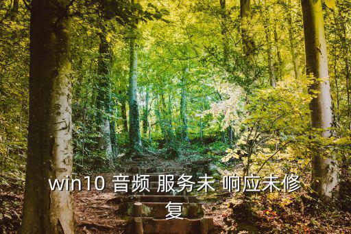 win10 音頻 服務未 響應未修復