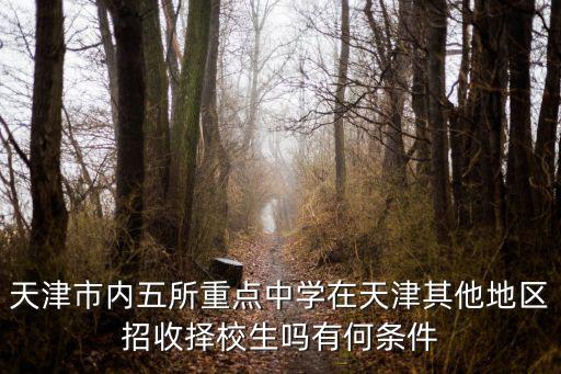 天津市內(nèi)五所重點中學(xué)在天津其他地區(qū)招收擇校生嗎有何條件